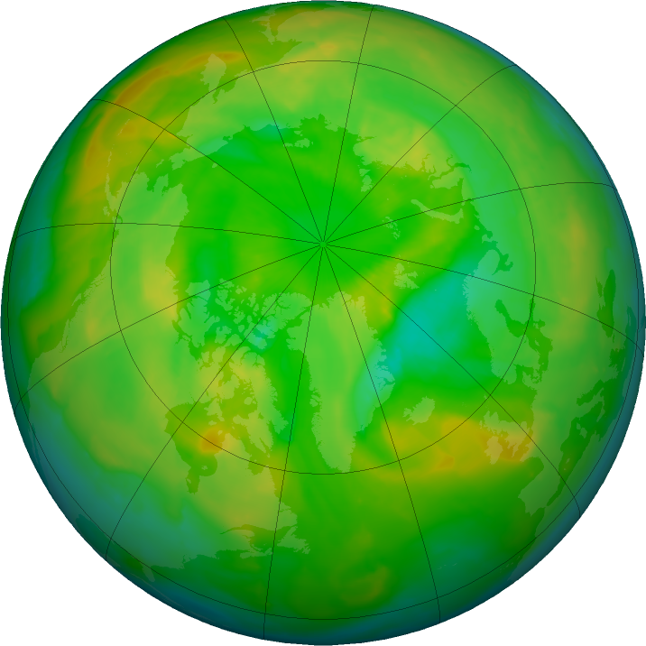 Arctic ozone map for 10 June 2011